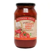 Organic Riverina Grove Tomato Garlic Chili Pasta Sauce 500g - Fresh, healthy organic delivery | Doorstep Organics