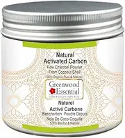 Greenwood Essential Natural Activated Carbon Fine Charcoal Powder From Coconut Shell Organic Pure & Natural 100gm (3.5 oz)