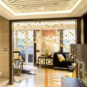 30 Strings Crystal Glass Bead Curtain Butterfly Pendant String Door Curtain Arts