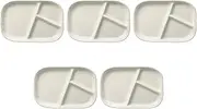 Set of 5 Dot Pink Lunch Plates [10.8 x 7.2 x 1.0 inches (27.4 x 18.4 x 2.5 cm) | Lunch Plates Setomonohonpo