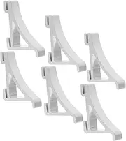 STOBAZA 8pcs Square Fridge Cooler Shelf Support Clips Adjustable Support Brackets Cabinet Shelves Adjustable Shelves Freezer Shelf Clips Replacement Refrigerator Hooks Buckle Button