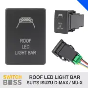 ROOF LED LIGHT BAR - BLUE LED Push Switch Suit ISUZU D-MAX MU-X 3rd GEN Dash 12v (for: Isuzu)