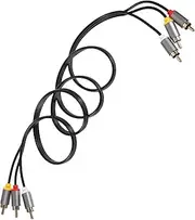 SECFOU Versatile Audio Video Cable 3rca to 3rca Stereo Jack for Speakers Subwoofer Home Theater Auxiliary Cord