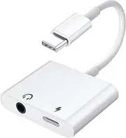 USB C to 3.5mm Headphone and Charger Adapter 2 in 1 Type C to Aux Audio Jack with PD 3.0 60W Fast Charging Dongle Compatible with Samsung S23 Ultra/S23/S22/S21 Note20/10 Pixel 5/4 iPad Pro Air