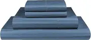 Luxor Linen Dreamfields 1000TC Ultra Soft Microfibre Sheet Set (Flat Sheet, Fitted Sheet, Two Pillowcases), Ocean, King