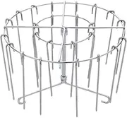 Air Fryer Rack - 3.94 Inch Vertical Skewer with 24 Hanging Skewers | Air Fryer Skewer Stand | Stainless Steel Multi- Cooking Rack for Chicken, Bacon, Kabobs and Meat Grilling