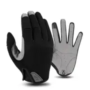 1 Pair Winter Cycling Gloves Fishing Gym Bike Gloves MTB Full Finger Cycling Gloves For Bicycle black_M