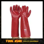 NEW ProChoice Red Pvc Chemical Gloves 45cm from Robson's Tool King Store