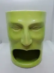 BIA Cordon Bleu Mug Open Big Mouth Face Cup Milk / Cookie Holder Lime Green NWOT