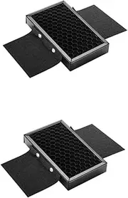 jojofuny 2pcs Metal Material Flash Spot Filter Honeycomb Grid for Camera Portable Led Lighting Grid