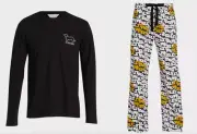 NEW PETER ALEXANDER BLACK BASIC TOP + STAR WARS PJ PANTS MENS LARGE L RP$149.90