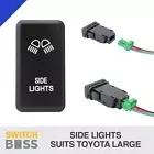 SIDE LIGHTS Blue LED Tall Push Switch Suits LARGE Toyota Landcruiser Prado Hilux