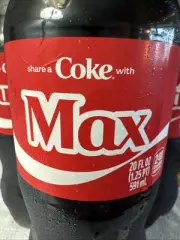 Share a Coke with Max 2025 Personalized Gift Coca~Cola Bottle 20oz
