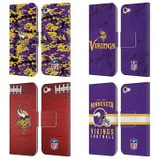 NFL MINNESOTA VIKINGS GRAPHICS LEATHER BOOK CASE FOR APPLE iPOD TOUCH MP3