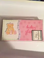 Tiny Twinklers Precious Bear PinkBoy Baby Shower Invitations 8 Cnt