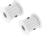 2PCS Timing Pulley S5M 16T 5/6/6.35/8/10/12mm Inner Bore Toothed Pulley Wheel 11/17/22/27mm Width S5M Type Motor Belt Pulley(8mm,27mm)