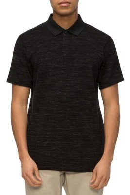 TAVIK OSAKA Men's S/S Polo Shirt - BLK - Medium - NWT