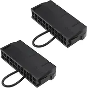 eMagTech 2Pcs 24-pin ATX Power Starter Power Module Computer Power Start Connector PC Power Box Start Line 24Pin No-Load Detector 5cm