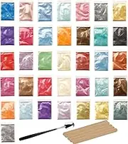 Nurila 36 Epoxy Resin Paint 3 g, Colour Pigments for Casting Powder, Mica Powder, Paint for DIY Resin Casting Resin, Candle, Jewellery Making, Bath Bomb, Cosmetic