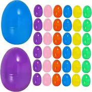 SOPOTUTU 60pcs Realistic Plastic Fillable Candy Boxes for Family Gatherings Easter Egg Hunts Safe Sturdy Lifelike Design for Festive Celebrations