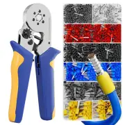 Ferrule Crimping Tool Kit Wire Ferrules Crimper with 1200PCS Ferrule AWG 23-10 W