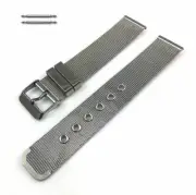 Thin Stainless Steel Metal Silver Mesh Replacement Watch Band Strap #5106