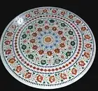 Round Marble Living Room Center Table Top Inlaid with Beautiful Art Dinner Table