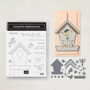 Stampin' Up!- "COUNTRY BIRDHOUSE BUNDLE" Stamp Set, Dies + DSP NEW! *FREE SHIP*