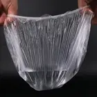 100pcs Disposable One-off Hotel Home Shower Bathing Clear Hair Elastic Caps H-bp