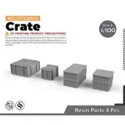 1/100 Crate 10 pcs For Model Railroads Display