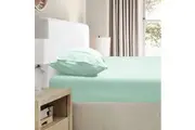 Ramesses 2000TC Bamboo Embossed Fitted Sheet Combo Set Aqua