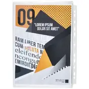 J.Burrows Expanding Binder Document Wallet A4 Clear