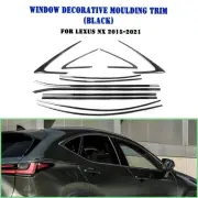 Titanium Black Window Strip Moulding Seal Belt Decoration For Lexus NX 2015-2021 (for: Lexus)