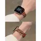 《台灣出貨》夏季新款 APPLE WATCH 雙鏈牛皮錶帶 真皮錶帶 S8 S7 S9 iwatch全系列 女士錶帶