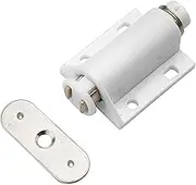 MPJ Magnetic Touch Push Open Latch - White, 1 Set of 2 Pieces