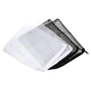 Filter Bags 25x20cm 10 Pack Fish Tank Mesh Bags with Zipper White Black