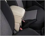 MKVAXR for Kia, for Picanto Armrest Box Center Console Storage Case Modification Accessories with Cup Holder USB Port Car Armrest Box(Black B-Beige)