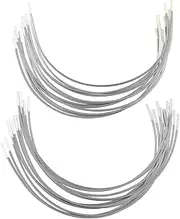 [Vsenkes] 12Pairs Carbon Steel Bra Wires, Heavy Gauge Sturdy Underwire for Bras - Replacement Sturdy Bra Supporters Sewing Supplies for D Cup E Cup, Sliver, For D E Cup
