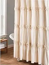 Lush Decor Darla Shower Curtain, 72 by 72-Inch, Ivory