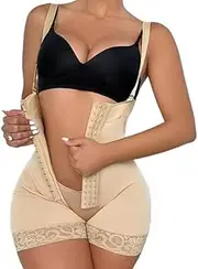[Generic] Women's waist buckle abdominal shaping pants camisole open crotch one-piece corset