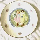 Royal Doulton Bone China Plate Valentines Day 1976 Gold Rim Poem Back With Paper