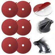 Clear Double Sided Adhesive Tape for Suction Cup Mounting - 3.15" 80mm Round