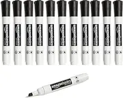 AmazonBasics Low-Odor Dry Erase Markers - Chisel Tip - 12 Pack (Black)