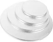 WATIIFUFU 4pcs Round Cake Boards Cake Base Display Bases for Weddings Parties Desserts