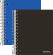 Oxford Spiral Notebooks, 3-Subject, College Ruled Paper, White