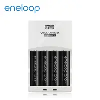 在飛比找Yahoo奇摩購物中心優惠-國際牌eneloop高容量充電電池組(智慧型充電器+4號4入