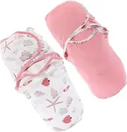 NAMOARLY 2Pcs Newborn Swaddle Blankets Sack for Boy Girl for Summer and Layering Cold Weather for Showers and Birthdays