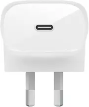 Belkin 30 Watt USB C Wall Charger - USB C Charger for Fast Charging Apple iPhone 14, 14 Pro, 14 Pro Max, 13, 13 Pro, 13 Pro Max, Galaxy S21 Ultra, iPad, AirPods & More - USB-C Charger