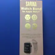 NEW SARINA Pastel Pink Silicon Apple Watch Band Strap Series 1-7 for38/40/41mm