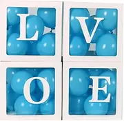 3/4PCS ONE Baby Transparent Balloon Box Girls Boys Shower 1st Birthday Party- Premium Quality & Easy Assembly